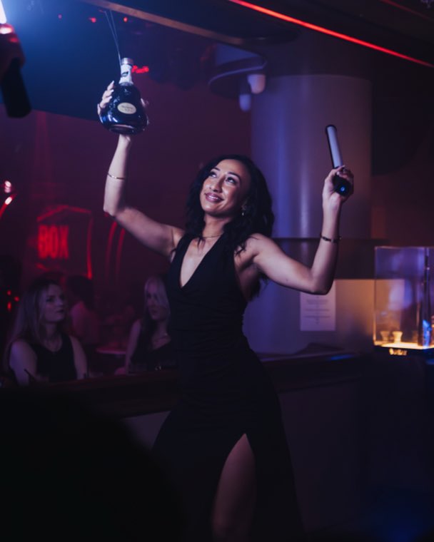 VIP bottle service on the floor